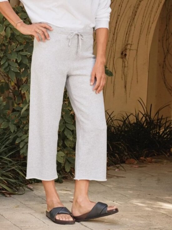 Frank & Eileen Pants - Frank & Eileen Catherine 24”Favorite Sweatpant in Heather Gray